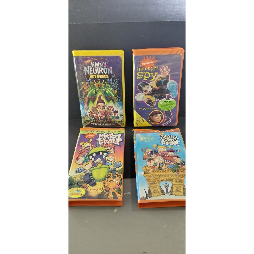 Collectible Old Media vintage Nickelodeon VHS lot 2000s Classic Movies cartoons